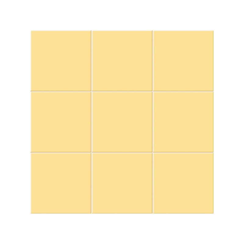 Chroma jaune mat 20X20 cm carrelage Effet Monocouleur