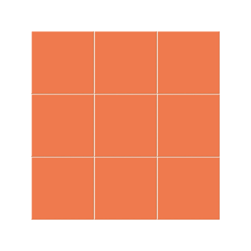 Chroma orange mat 20X20 cm carrelage Effet Monocouleur