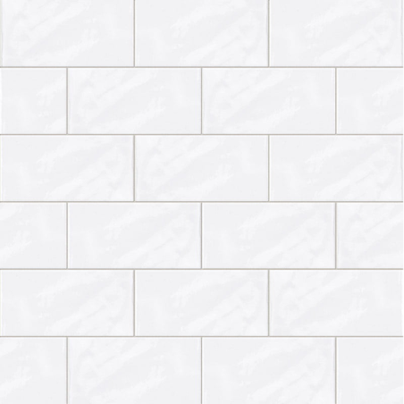 Vitta 10 blanc brillant 10X20 cm carrelage Effet Monocouleur