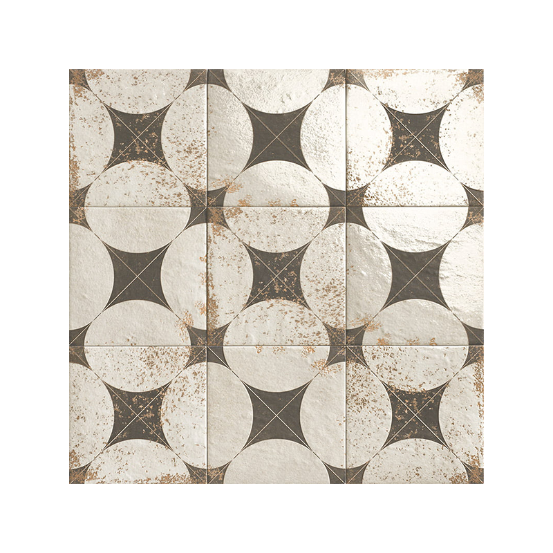 Décor Istambul 1 Meraki multicouleur mat 20X20 cm carrelage Effet Pierre