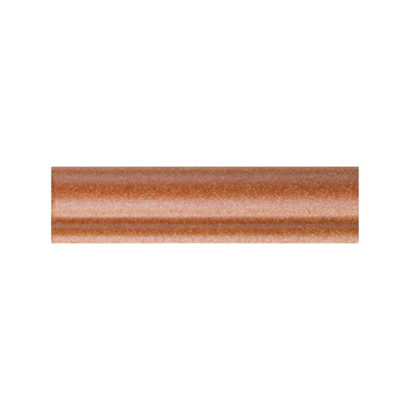 Moldura Barro brun satiné 5X20 cm carrelage Effet Terre cuite