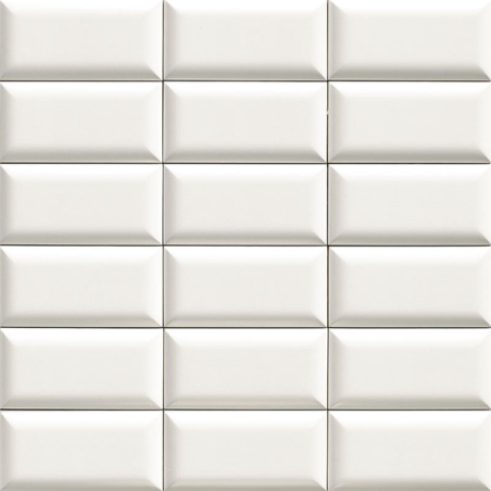 Bumpy blanc brillant 10X20 cm carrelage Effet Metal