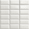 Luxor blanc brillant 10X20 cm carrelage Effet 3D volume