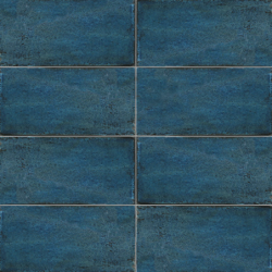 Catania bleu brillant 15X30 cm carrelage Effet Monocouleur