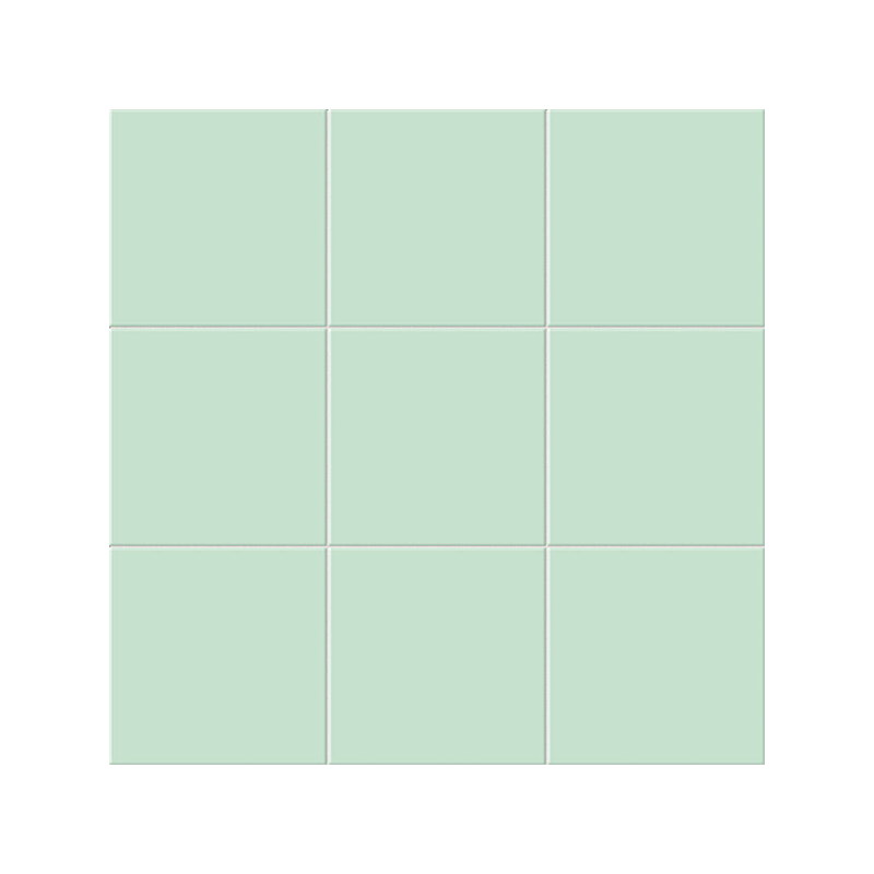 Chroma vert pastel brillant 20X20 cm carrelage Effet Blanc & noir