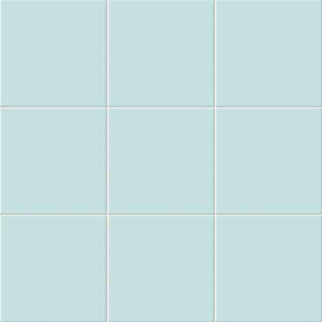 Chroma turquoise mat 20X20 cm carrelage Effet Blanc & noir