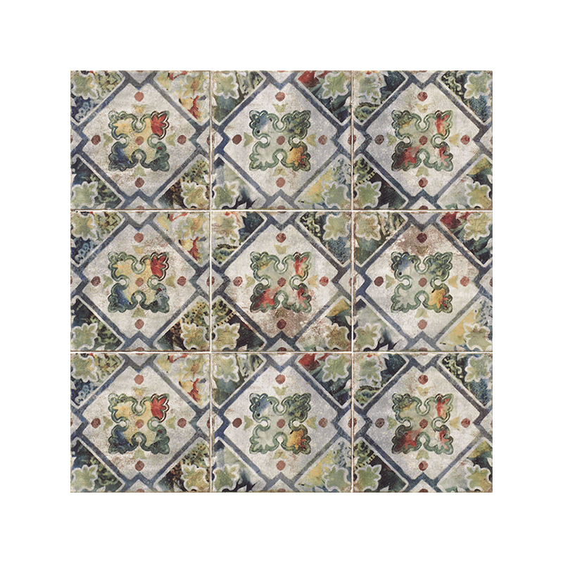 Décor Savona multicouleur satiné 20X20 cm carrelage Effet Thickness 9mm M-220