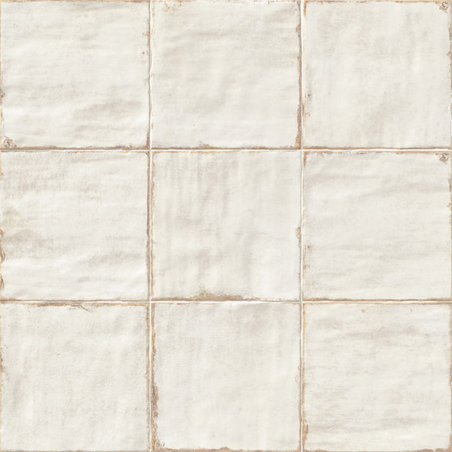 Livorno blanc satiné 20X20 cm carrelage Effet Traditionnel