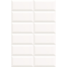 Plus Bissel blanc brillant 10X20 cm carrelage Effet Monocouleur