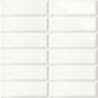 Solid white bissel blanc brillant 10X30 cm carrelage Effet Monocouleur