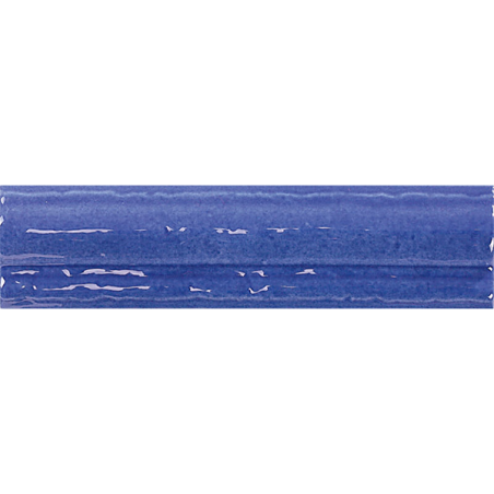 Moldura Vitta bleu brillant 5X20 cm carrelage Effet Traditionnel