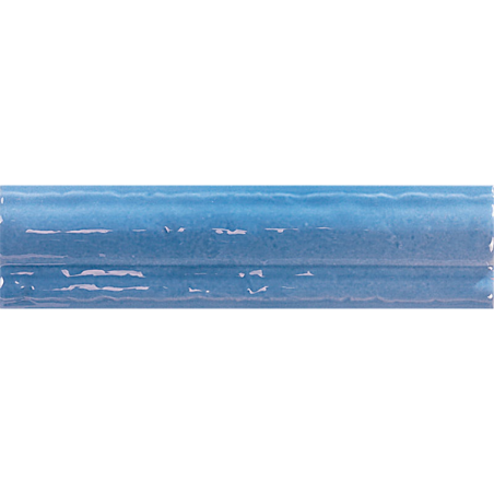 Moldura Vitta bleu ciel brillant 5X20 cm carrelage Effet Traditionnel