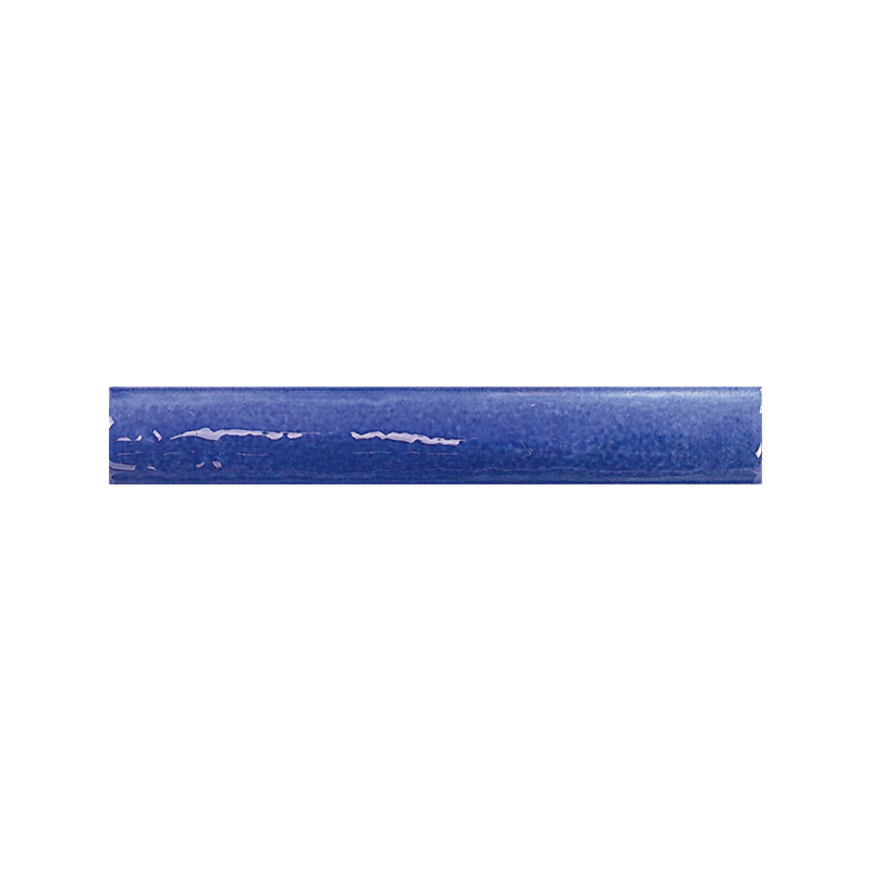 Torelo Vitta bleu brillant 3X20 cm carrelage Effet Blanc & noir