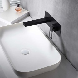 Imex robinet de lavabo encastrable série sweden noir mat