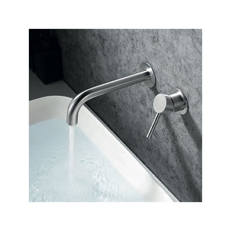 Imex robinet de lavabo monocommande encastré chromé série moscu
