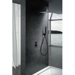 Imex ensemble de douche à encastrer monocommande série Sweden coloris noir mat