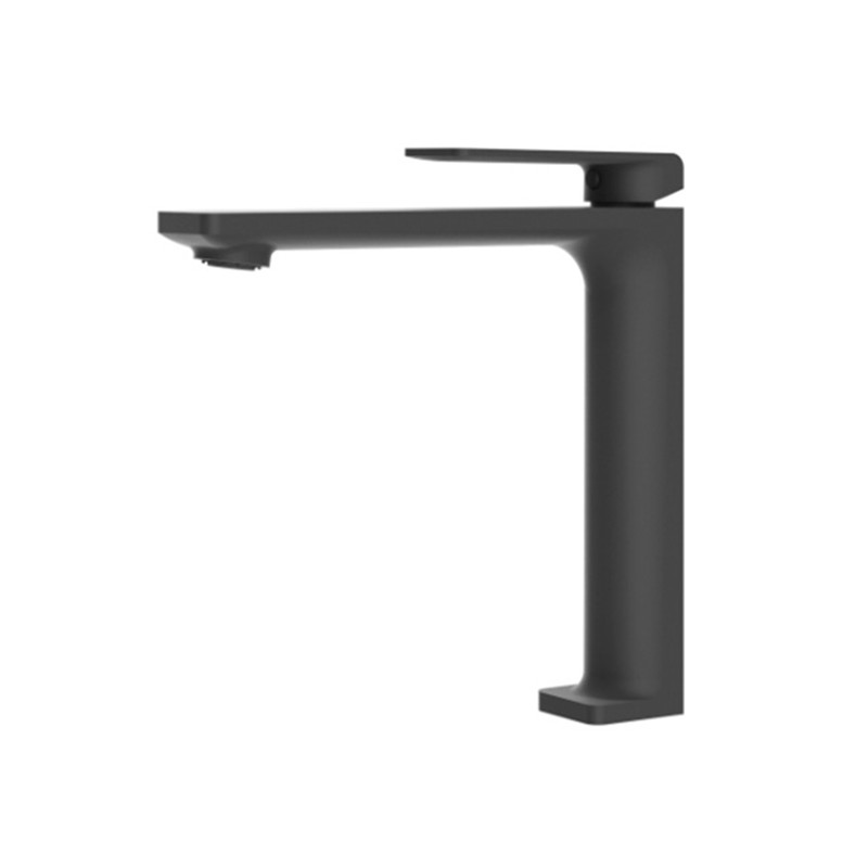 Imex mitigeur lavabo bec extra haut (+5 cm) série Fiji coloris noir mat