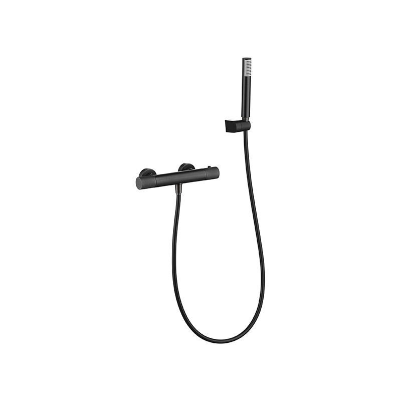 Imex mitigeur thermostatique de douche en métal série Line colonos noir