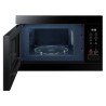 Zwarte lak magnetronoven met grill 38 cm