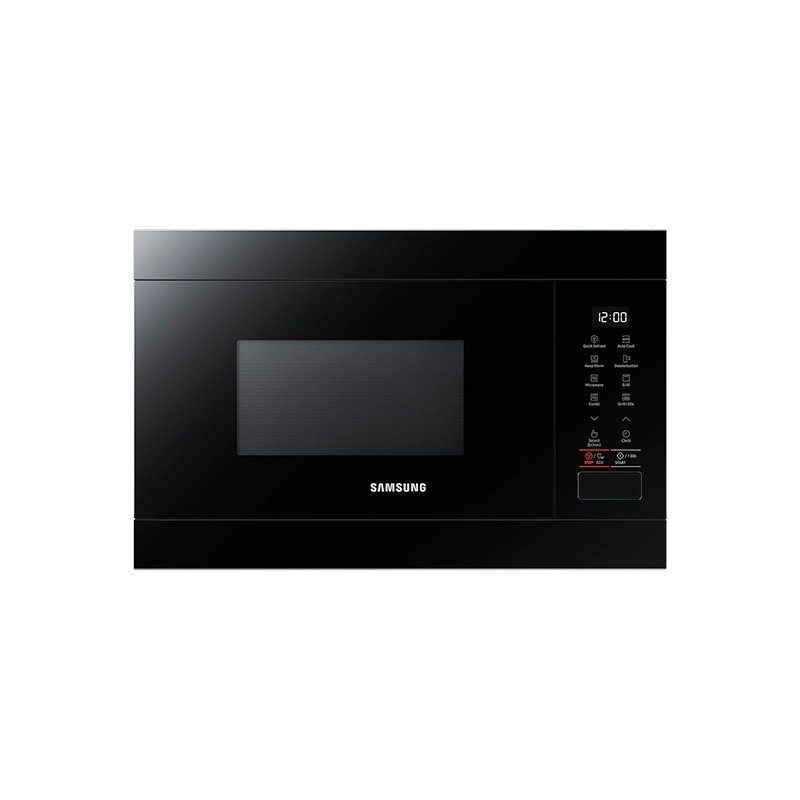 Zwarte lak magnetronoven met grill 38 cm