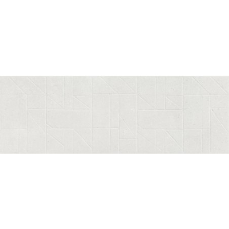 Gravel Geo Blanc 25X75 cm carrelage Effet Ciment