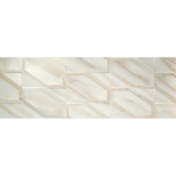 CalacattaG Hexa Gloss wit Matt 31,6X90 cm tegel Marmer effect
