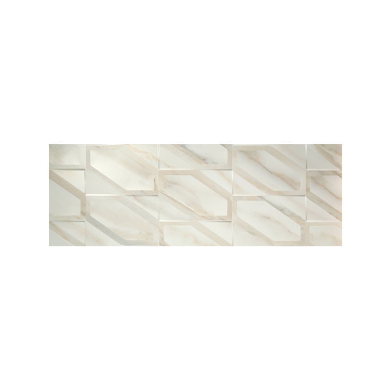 CalacattaG Hexa Gloss wit Matt 31,6X90 cm tegel Marmer effect