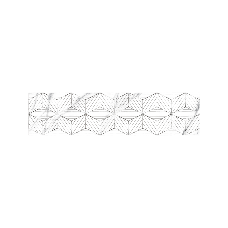 Carrara Cube NPLUS Blanc Brillant 30X120 cm carrelage Effet Marbre