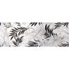 Carrara Leaves Gloss Noir Brillant 31.6X90 cm carrelage Effet Marbre
