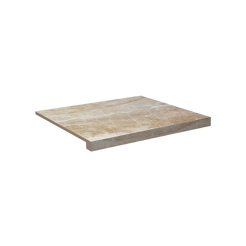 Peldaño Gradone Corfu Beige Mat 45X118 cm carrelage Effet Marbre