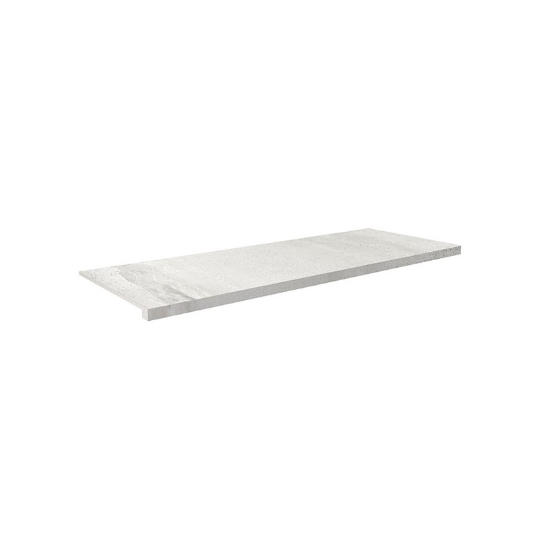 Peldaño Tecnico Velvet NPLUS Blanc Brillant 37.5X75 cm carrelage Effet Pierre