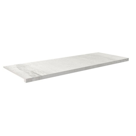 Peldaño Tecnico Velvet NPLUS Blanc Brillant 37.5X75 cm carrelage Effet Pierre