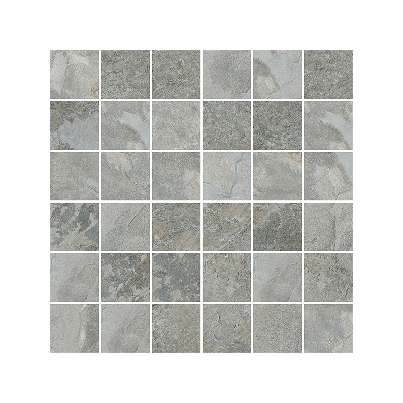 Mosaïque Ardesia Malla gris mat 30X30 cm Effet Pierre