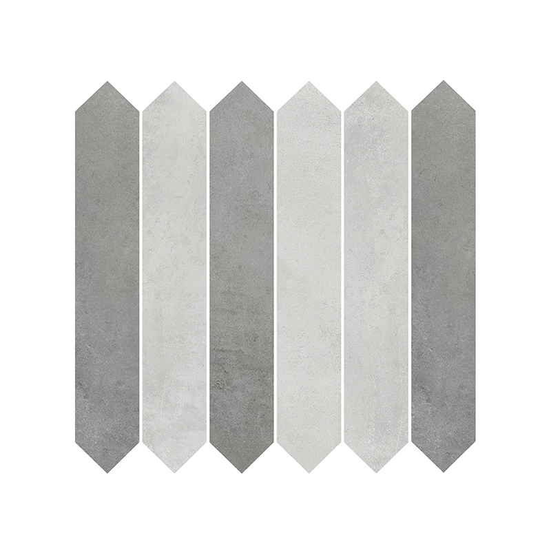 Mosaïque Picket Madox gris-anthracite mat 29,7X29,7 cm Effet Ciment