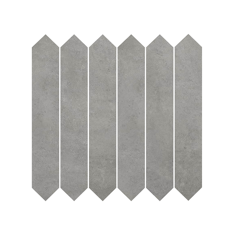 Mosaïque Picket Madox anthracite mat 29,7X29,7 cm Effet Ciment