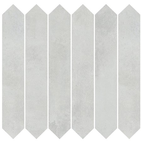 Mosaïque Picket Madox gris mat 29,7X29,7 cm Effet Ciment