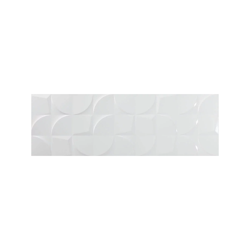 Rlv Galagos blanc brillant 30X90 cm carrelage Effet Monocouleur