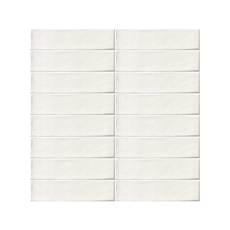 Settecento rustique blanc mat 7,5X30 cm carrelage Effet Biseauté